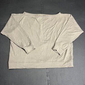 Lululemon Olive Green Long-Sleeve Loose Fit Womens Top Lightweight & Soft Fabric
